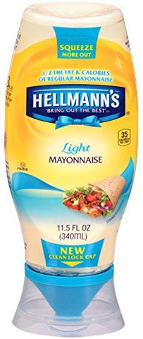Hellmann's Light Squeezy Mayonnaise bottle 1X8 [HELSL03]
