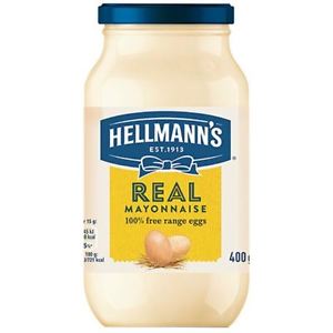 Hellmann's Real Mayonnaise 400g jar 1X12 [HELRM02]