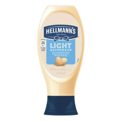 Hellmann's Light Squeezy Mayonnaise bottle 1X8 [HELSL03]