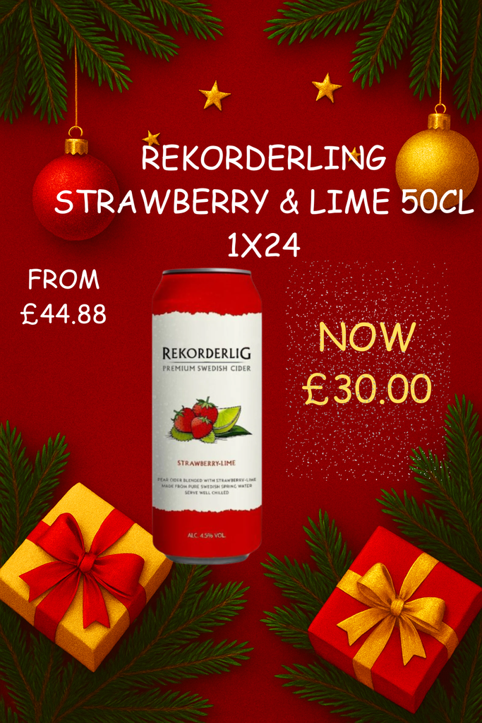 Rekorderlig Strawberry & Lime Cans 50cl 1x24 [Q074]