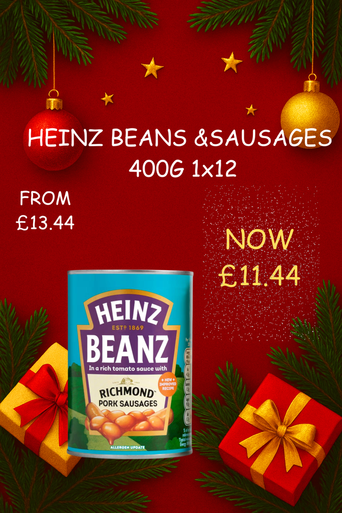 Heinz Baked Beans & Sausages 415g  (x12 Cans) [HJHBS02]
