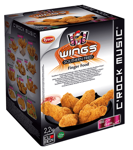 Southern Fried Crunchy Chicken Wings 1x2.2kg (BORCW02)