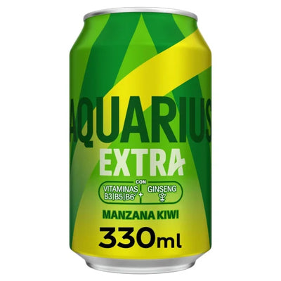 AQUARIUS APPLE & KIWI 33cl CANS CASE 24x33cl [S346]