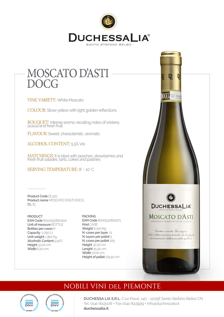 Moscato D'Asti Docg Duchessa Lia 75cl [B275]