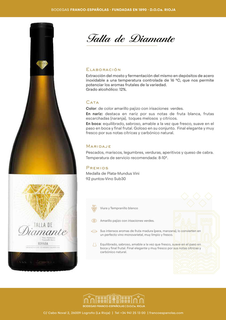 TALLA DE DIAMANTE 75cl [D063]