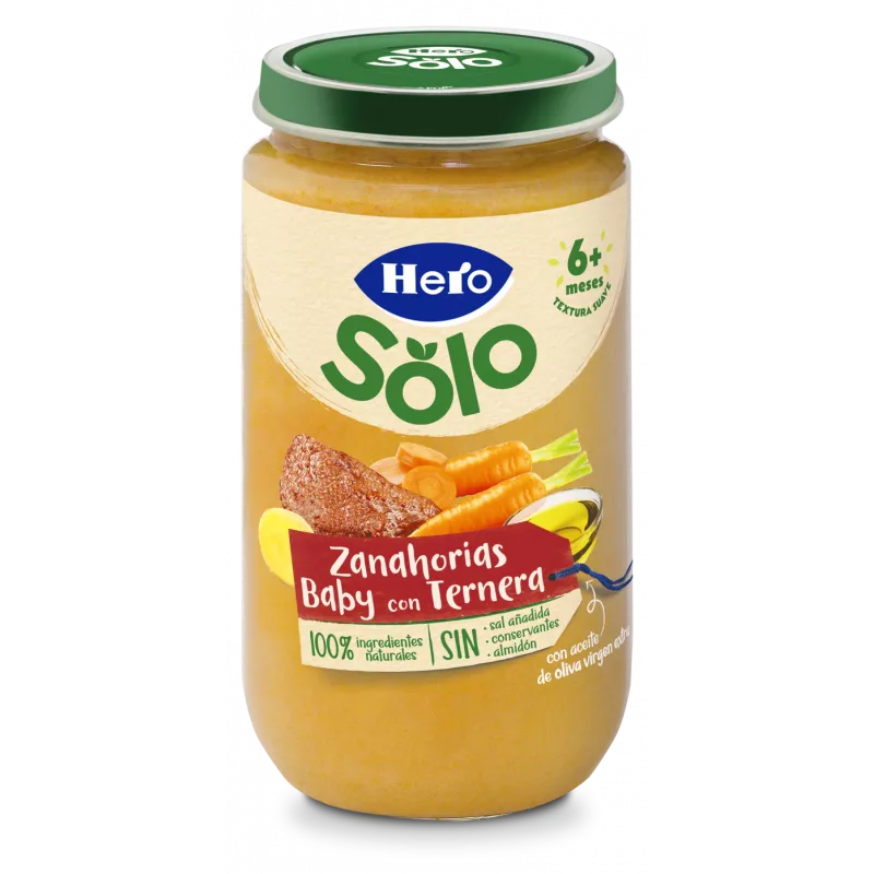 Hero Potitos Baby Carrots & Veal 12x235g [HERO07]