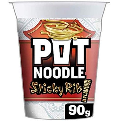 Pot Noodle Sticky Rib x12 [PNOSR01]