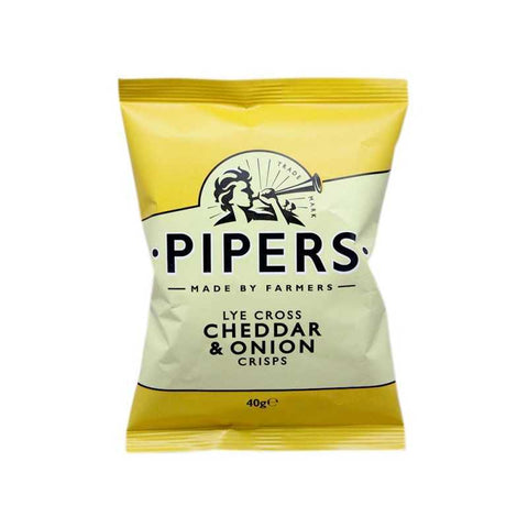 Pipers Crisps Lyecross Cheddar Cheese 40g x24 [PIPCC01]