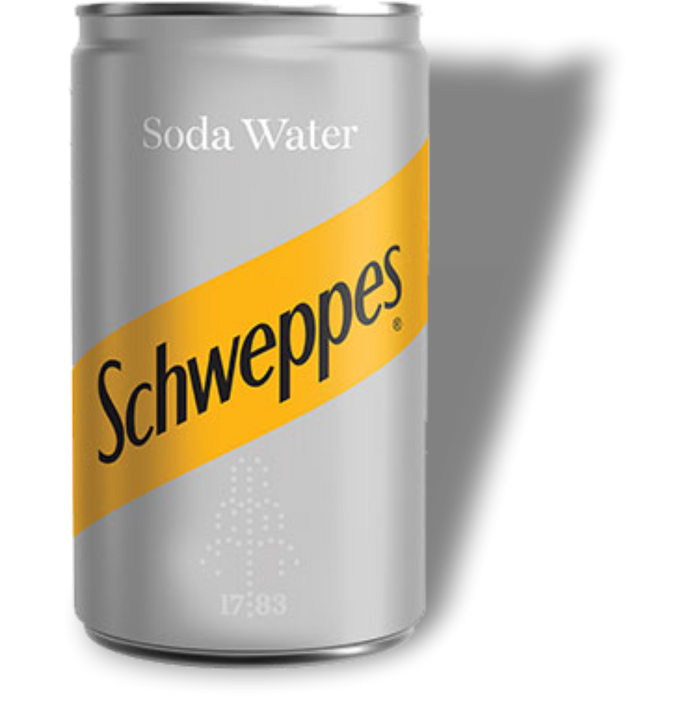 SCHWEPPES SODA WATER 15cl CANS 1x24 [S016]