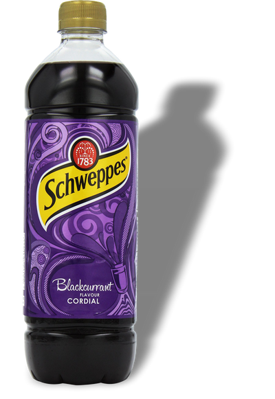 SCHWEPPES BLACKCURRENT CORDIAL LTR [T057]