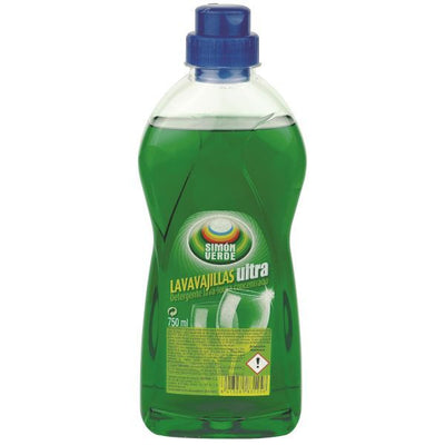WASHING UP LIQUID SIMON VERDE 1.3LT BOTTLE 1x8pck (0471)